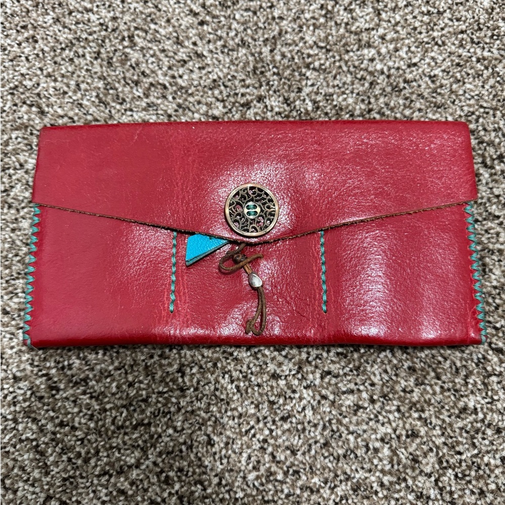 Red Leather Women's wallet